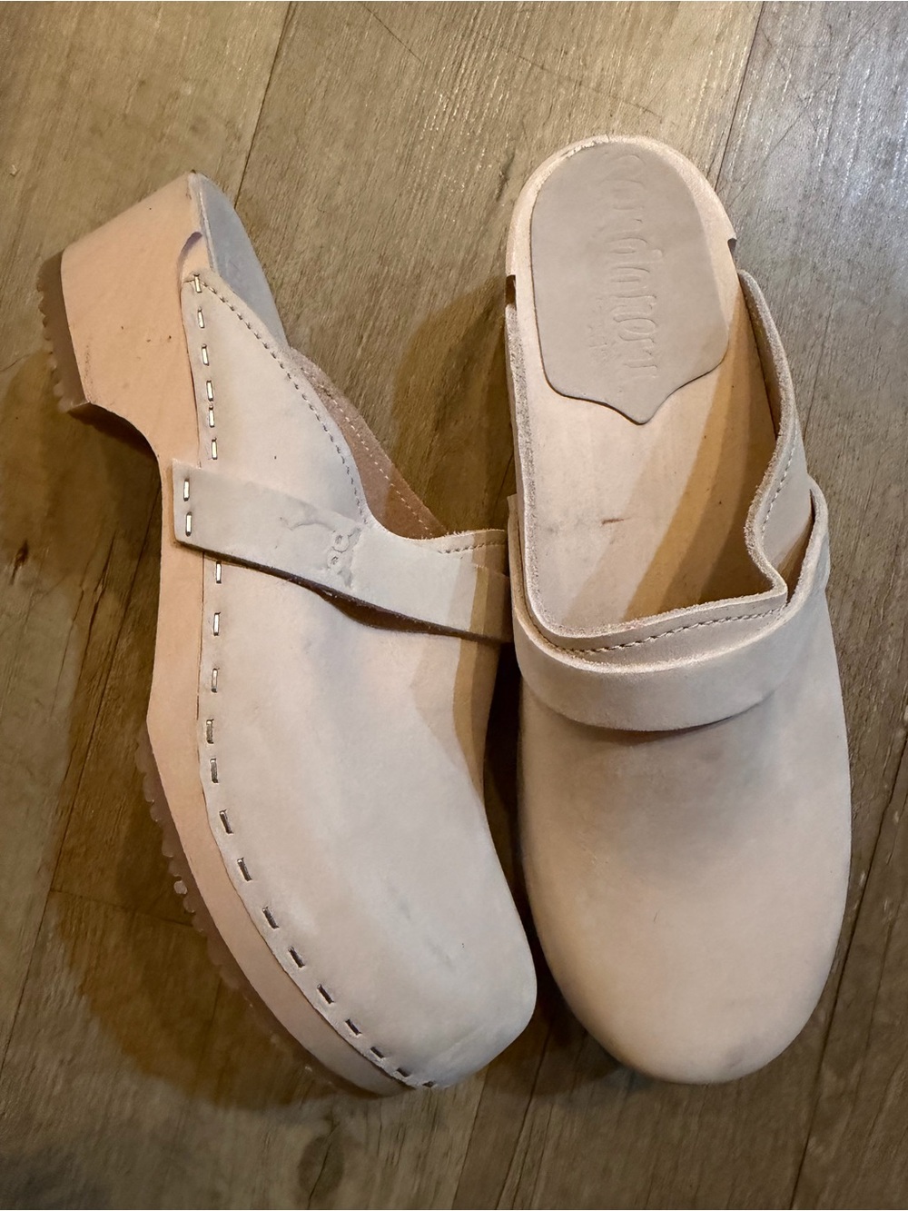 Sandgrens Tokyo Classic Clog Mules | Natural